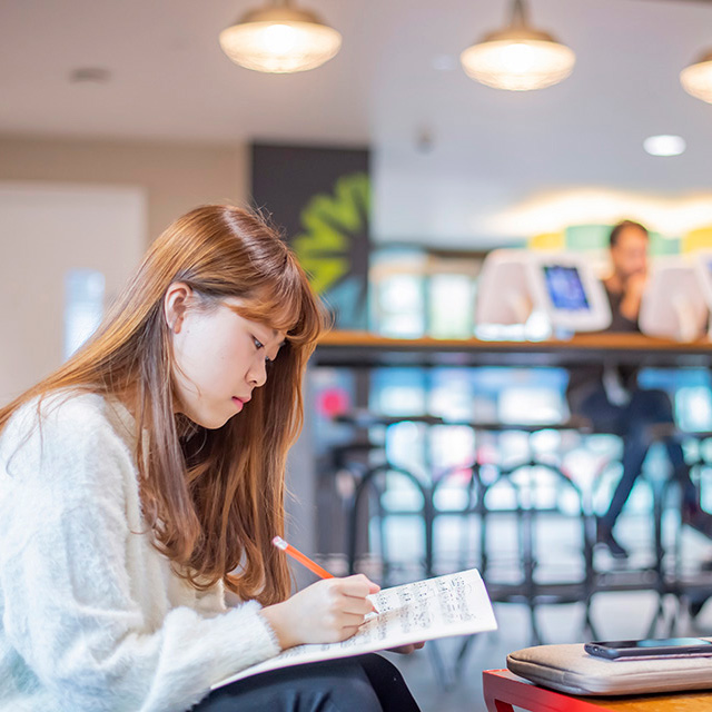 RCM student studying some music